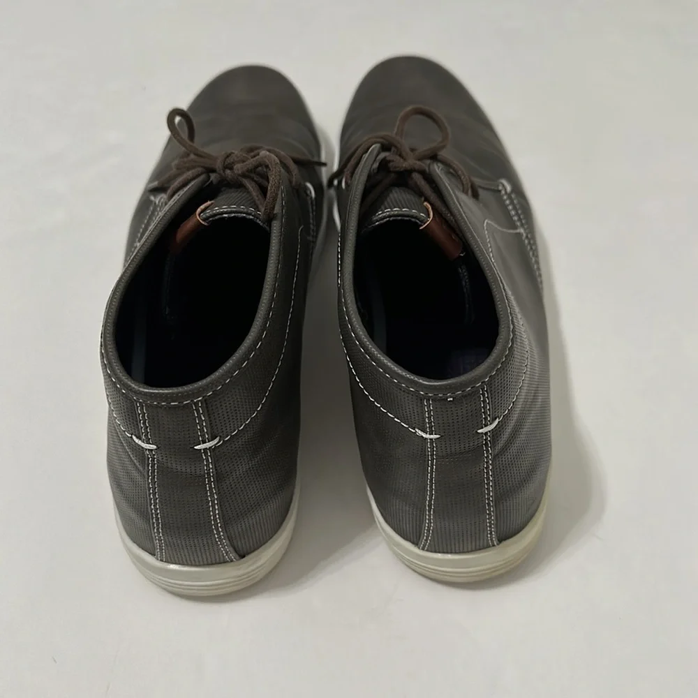 BEN Sherman Men’s Gray Lace Up Formal Casual Chukka Ankle Boots Shoes Size 12
